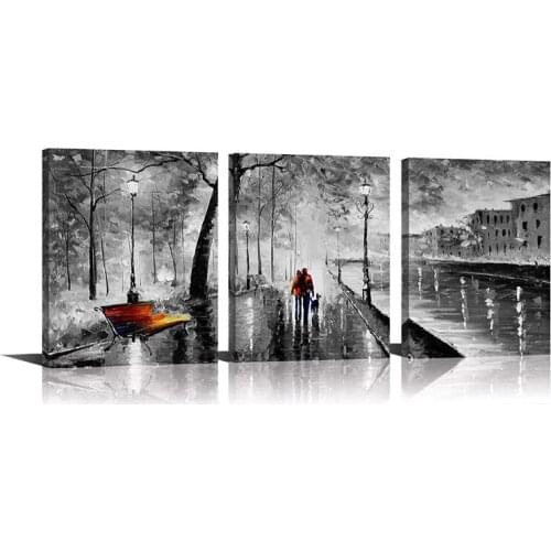 Diy 5d diamond painting cross stitch Abstract Modern City Street View Cityscape Building 3 Pieces full drill diamond embroidery