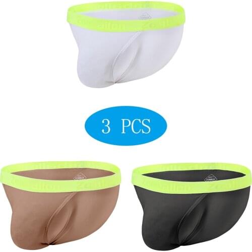 Mens Underwear Briefs Male Panties Lingerie Underwear Sissy Men Briefs Bulge Seamless Pouch Breathable Men Briefs Wholesale