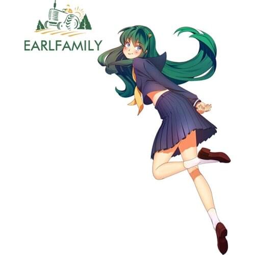 EARLFAMILY 13cm x 7.6cm for Urusei Yatsura Fine SUV Car Stickers 3D Funny Fashion Decals Occlusion Scratch Waterproof Decoration