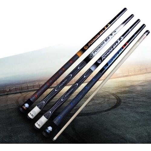 New Arrival X2 Maple Pool Cues Billiards 11.5mm Tip White/Blue/Black/Orange Colors China 2017