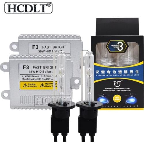 HCDLT 1 Set 12V 35W Xenon H7 H1 H11 HB3 HB4 9012 D2H HID Headlight Kit 4500K 5500K 6500K HeartRay HID Bulb AC 35W Xenon Ballast