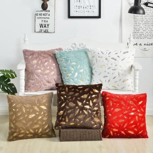 Feather Plush Soft Throw Pillow Case Cover Home Seat Bed Decor for Sofa Chairs Cushion Cover Home Decoration