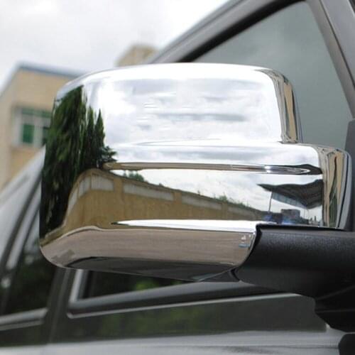 For Jeep Patriot 2007- 2012 2013 2014 2015 2016 2017 ABS Chrome Side Door Rearview Cap Side Mirror Cover Overlay Protector