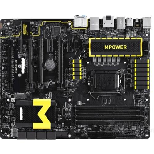 Original motherboard MSI Z97 MPOWER Z97 LGA 1150 DDR3 i3 i5 i7 DDR3 32G SATA3 USB3.0 free shipping