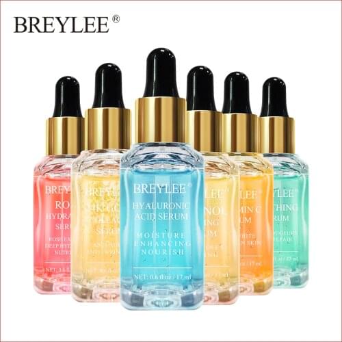 BREYLEE Face Serum Retinol Skin Care Whitening Essence Vitamin C Hyaluronic Acid Moisturizing 24k Gold Anti Aging Cream 17ml