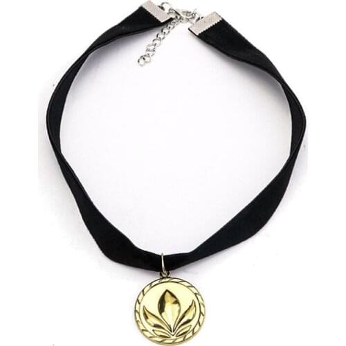 Princess Coin Necklace Black Leather Rope Choker Women Girl Short Clavicle Neck Lace