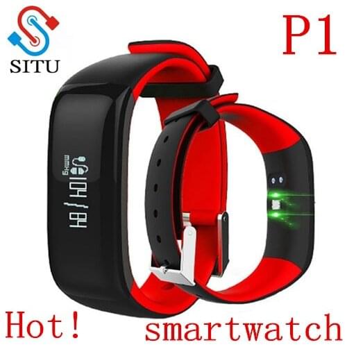 P1 watch Smart Bracelet Fitness Watches Blood Pressure Monitor Fitness Bracelet Pulsometer Smart Band Heart Rate Smartband