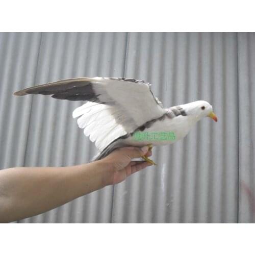 Feathers seagull large 38x60cm spreading wings bird model home decoration Christmas gift h1110