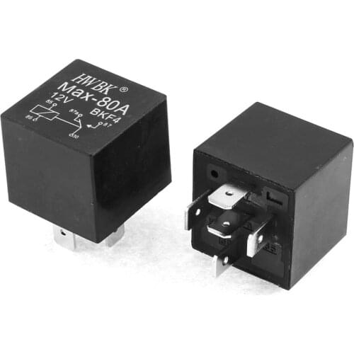 X Autohaux Car Automotive Truck 12V 12 Volt 80A Spdt Relay 5 Pin 2 Pcs