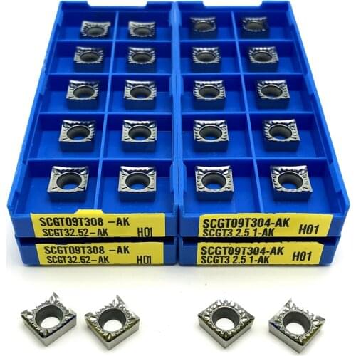 SCGT09T308 AK H01 carbide insert Aluminum Turning Tool Cutting tool CNC turning insert SCGT 09T308 carbide wood turning tools
