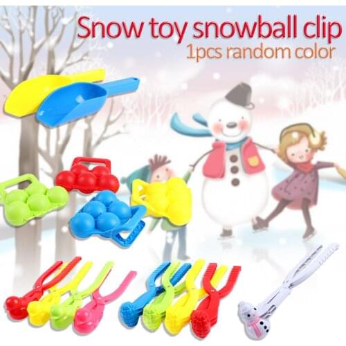 Lovely Football Snowball Clip Maker Clip Children Outdoor Winter Snow Sand Mold Tool Creative Outdoor Fun and Sports new