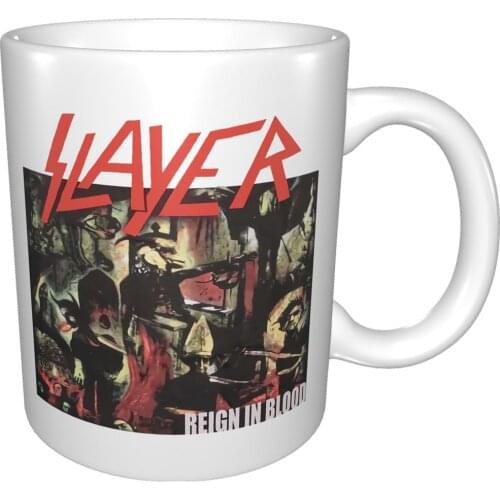Slayer Reign In Blood New Mug Coffee Cup Coffee Mug Schtroumpf Coffee Pots Double Wall Glasses