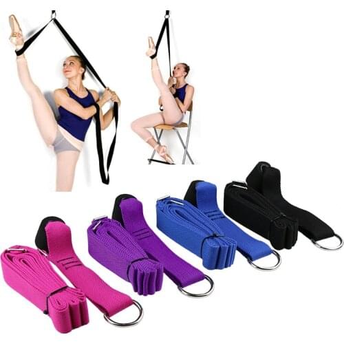 Leg Stretcher Lengthen Ballet Stretch Band for Dance & Gymnastics Exercise Training Home or Gym Foot Stretch Bands Hanging Strap
