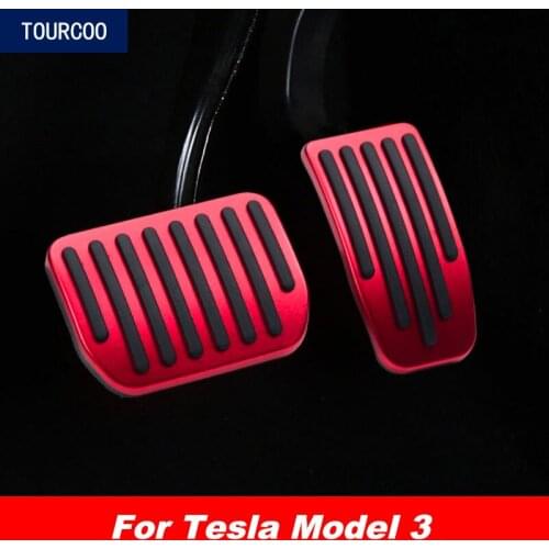 Car Styling Gas Brake Pedals Protection Cover for Tesla Model 3 Aluminum Alloy Car Modification Accessories