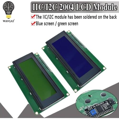 IIC/I2C/TWI 2004 Serial Blue Green Backlight LCD Module for Arduino UNO R3 MEGA2560 20 X 4 LCD2004