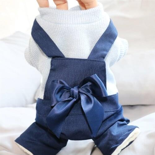 Winter Dog Clothes Jumpsuit Warm Dog Clothing Overalls Chihuahua Yorkie Costume Poodle Bichon Pomeranian Schnauzer Pet Outfit