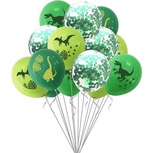 10pcs 12inch Dinosaur Printed Latex Balloons Wild One Roar Birthday Baby Shower Party Decors Supplies Kids Toys Globos