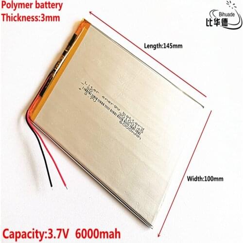 30100145 Universal For Digma optima 10.6 3G TT1006MG / For irbis tz172 Tablet Battery 6000mah 3.7V Polymer li-ion
