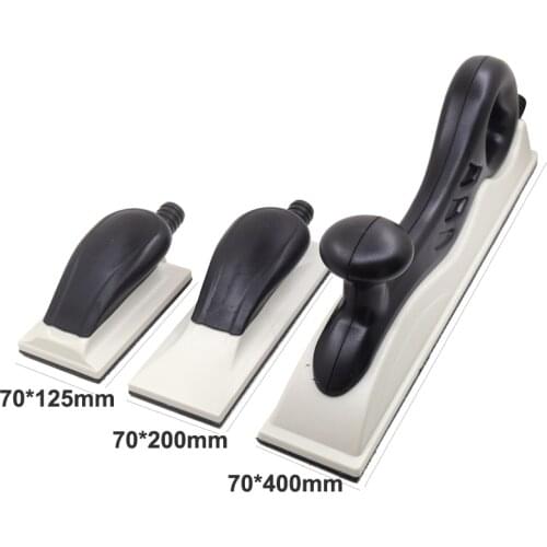 1pc 70 * 400mm Hand Sanding Block Hook Loop Sanding Pad Backing Plate Extraction Grinding Block Hookit Dust Free Hand Block