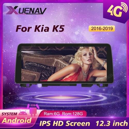 8 Core 12.3 inch Car GPS Navigation For KIA K5 2016 2017 2018 2019 Car Radio Multimedia Player Head Unit 2 Din Radio Stereo