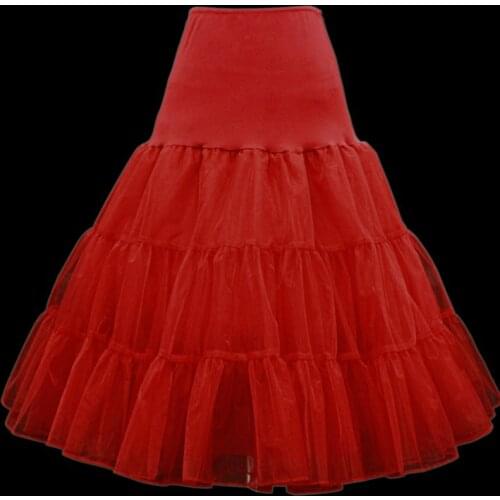 Ball Gown Tulle Crinoline Midi Tutu Tulle Petticoat Elegant Womens Petticoat Vintage Underskirt Petticoats