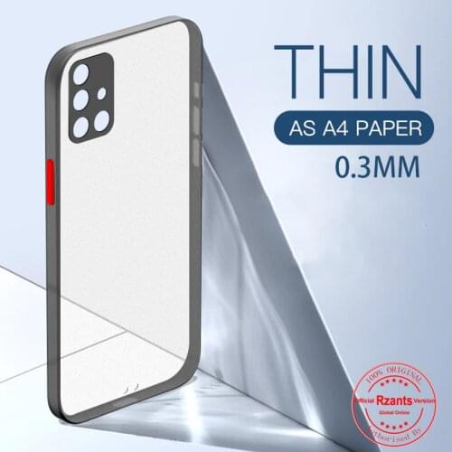Rzants For Samsung Galaxy A51 A71 A52 A72 A32 4G 5G Case Soft Matte Casing 0.3MM Ultra Slim Thin Anti fingerprint Clear Cover