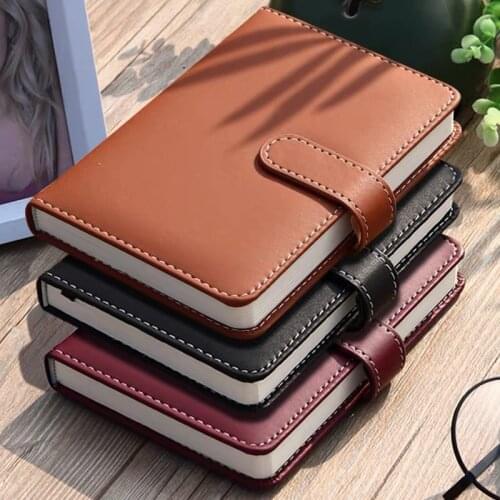 Fashion High Quality A6 Agenda 2021 Pu Leather Office Squared Notebooks Monthly Planner Personal Diary Books Nice