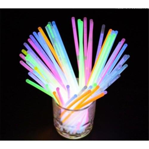 10 PCS Party Fluorescence Light Colorful Glow Wedding Party Stickers for Wedding Bright Colorful Light Halloween Party New