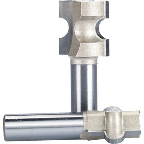 HUHAO 1pc 1/2" Shank Router Bits For Wood Woodworking Tool Semicircle Mortise Stitching Knife Floor T - mortis CNC Cutter