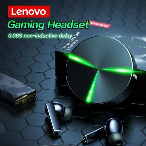 Lenovo GM1 TWS Gaming Earbuds Low Latency Bluetooth Headphones HIFI ACC Stereo Headset Aptx Sports Waterproof Earphones With Mic