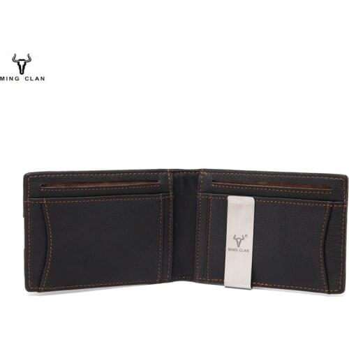 Cowhide Leather Dollar Bag Multi-card Card Holder Coin Purse Wallet Genuine Leather Mony Bag