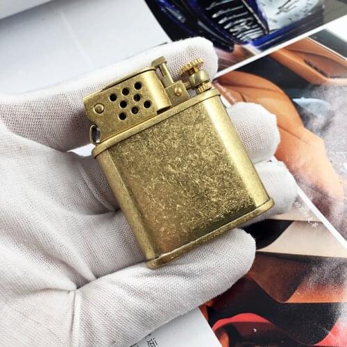 Zorros new product, automatic bomb cover, kerosene lighter, pure copper trench, windproof cotton oil machine, one-key ignition