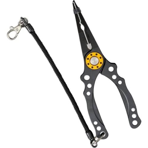 New Style Black/Red/Blue 19.7*7CM Aluminum Alloy Fishing Tongs For Outdoor Sports Non-slip/Portable Fishing Equipment