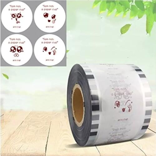 F9095 Milk Sealing Film for Bubble Boba Tea Cup Sealing Machine Sealer Clear PP type 3000 cups/roll 90mm,95mm