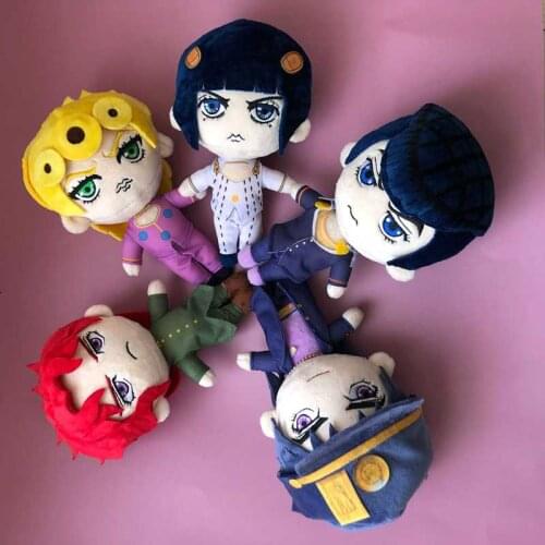20 cm JoJos Bizarre Adventure Kujo Jotaro Giorno Giovanna Bruno Bucciarati Higashikata Josuke Plush Toys Baby Kids Birthday Gift