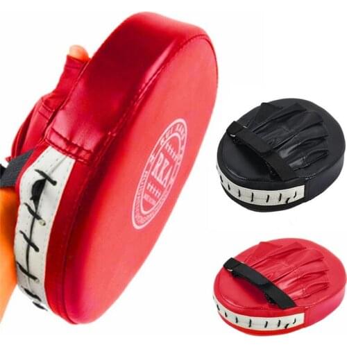 PU Kick Boxing Gloves Pad Punch Target Bag Men MMA Karate Muay Thai Free Fight Sanda Training Mitt Boxing Hand Target Equipments
