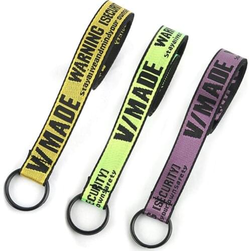 Unisex Fashion letter printed Long canvas belt Hip Hop punk style double D ring buckle waistband for jeans trousers Accessories