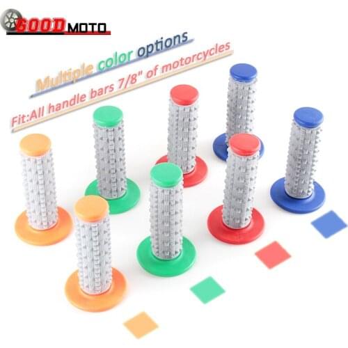 Motorcycle Handle Rubber Grip Taper Pit Bike Dual Handle Grip For CRF YZF WRF KXF KLX Motocross Enduro Supermoto