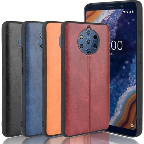 Calfskin PU Leather lines Back Cover For Nokia 9 PureView X7 8.1 X71 1 6.1 7 Plus 3.2 4.2 7.1 X6 8 Sirocco Protective Case