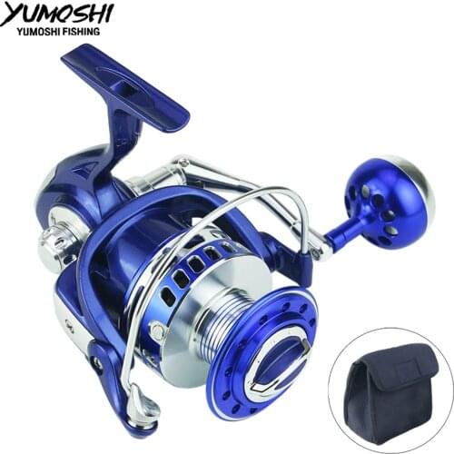 Yumoshi MX fishing wheel all metal fishing line wheel sea water self-locking swing arm spinning wheel sea pole wheel