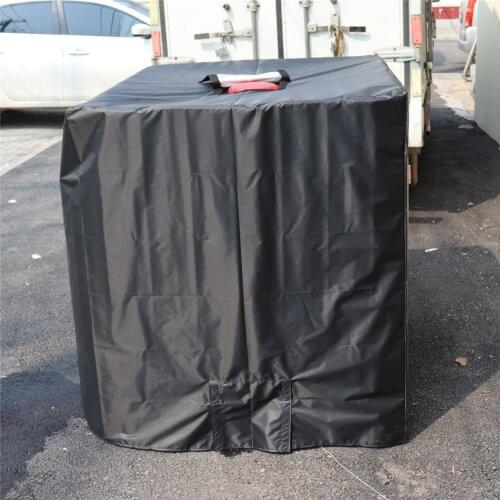 210D Oxford Silver IBC Ton Barrel Protective Cover 1000L Tank Rainproof Storage Tank Protective Hood IBC Fabric Dust Cover