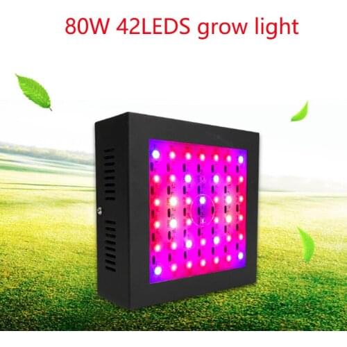 Mini Black 80W LED Growing Lamps AC85-265V Full Spectrum Plant Lighting For Greenhouse Hydroponics Flowers Plants Vegetables