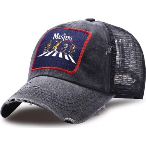Outdoor Breathable New Mesh Baseball Cap Sports Casual Snapback Hats The Masters Of Rock Trucker Hat Unise Cotton Baseball Caps