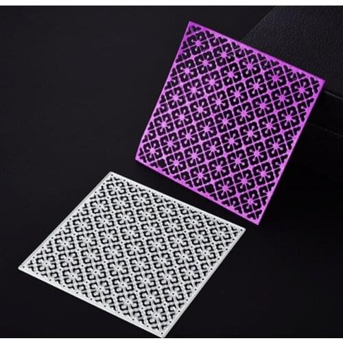 YINISE Metal Cutting Dies For Scrapbooking Stencils Flower BACKGROUND DIY PAPER Album Cards MAKING Embossing Folder Die CUT CUTS