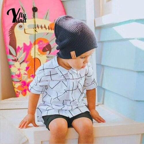 Yundfly Toddler Comfortable Warm Knitting Wool Caps Solid Color Handmade Crochet Infant Hats Children Headwear Photography Props