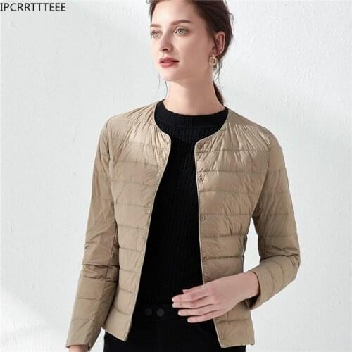 2021 Autumn Winter Ultra Light Duck Down Women Lightweight Women Down Jackets Coat Warm Female Windbreaker Coat