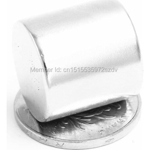 1pcs Strong Round Dia 20mm x 20mm N35 Rare Earth Neodymium Magnet Art Craft Fridge 20x20mm