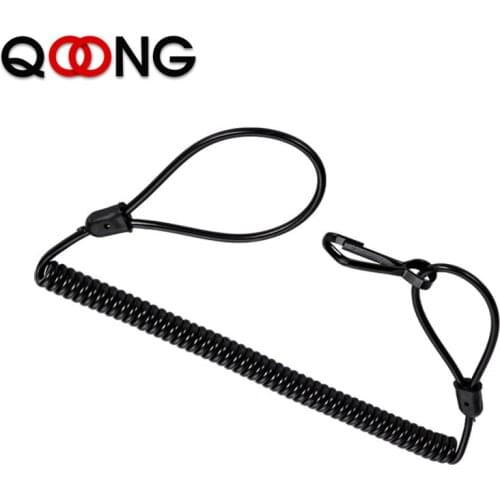 2 PCS 40-90cm Long Built-in Steel Wire Spring Keychain Retractable Strap Elastic Flashlight Spring Grip Tensile Scalable Rope