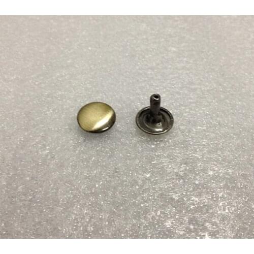 3/8Inch (10 x 10 mm ) Antique Brass Round Cap Double Headed Metal Rivets