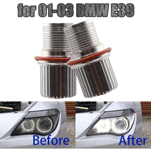 90W Super Bright White LED Angel Eyes LED Marker Halo Ring Light for 01-03 BMW 5-series E39 Face-lifted 525i 530i 540i